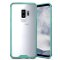 Handytasche für Samsung Galaxy S9 Case Schutz Hülle Cover Transparent Grün