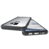 Handytasche für Samsung Galaxy S9 Plus Full Case Schutz Hülle Transparent Schwarz