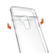 Handytasche für Samsung Galaxy S9 Plus Full Case Schutz Hülle Transparent