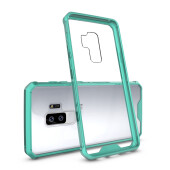 Handytasche für Samsung Galaxy S9 Plus Full Case Schutz Hülle Transparent Grün