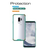 Handytasche für Samsung Galaxy S9 Plus Full Case Schutz Hülle Transparent Grün