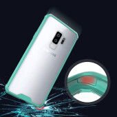 Handytasche für Samsung Galaxy S9 Plus Full Case Schutz Hülle Transparent Grün