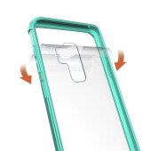 Handytasche für Samsung Galaxy S9 Plus Full Case Schutz Hülle Transparent Grün
