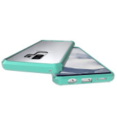 Handytasche für Samsung Galaxy S9 Plus Full Case Schutz Hülle Transparent Grün