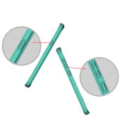 Handytasche für Samsung Galaxy S9 Plus Full Case Schutz Hülle Transparent Grün