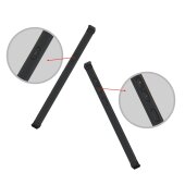 Handy Tasche für Samsung Galaxy Note 9 Case Schutz Hülle Cover Tranparent Schwarz