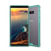 Handy Tasche für Samsung Galaxy Note 9 Case Schutz Hülle Cover Tranparent Grün