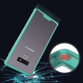Handy Tasche für Samsung Galaxy Note 9 Case Schutz Hülle Cover Tranparent Grün