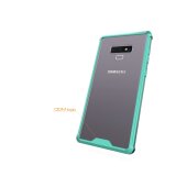 Handy Tasche für Samsung Galaxy Note 9 Case Schutz Hülle Cover Tranparent Grün