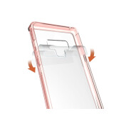 Handy Tasche für Samsung Galaxy Note 9 Case Schutz Hülle Cover Tranparent Pink