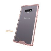Handy Tasche für Samsung Galaxy Note 9 Case Schutz Hülle Cover Tranparent Pink
