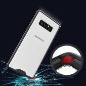 Handy Tasche für Samsung Galaxy Note 8 Case Schutz Hülle Cover Transparent Schwarz