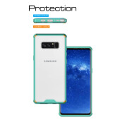 Handy Tasche für Samsung Galaxy Note 8 Case Schutz Hülle Cover Transparent Grün