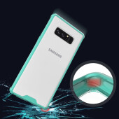 Handy Tasche für Samsung Galaxy Note 8 Case Schutz Hülle Cover Transparent Grün