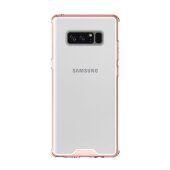 Handy Tasche für Samsung Galaxy Note 8 Case Schutz Hülle Cover Transparent Pink
