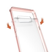 Handy Tasche für Samsung Galaxy Note 8 Case Schutz Hülle Cover Transparent Pink