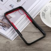 Schutzhülle für iPhone XS Cover Case Panzer Hülle Tasche Rot Schwarz