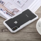 Handy Tasche für iPhone XS Max Cover Case Panzer Schutz Hülle Bumper Weiß