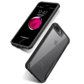 Schutzhülle für iPhone 7 Plus Bumper Cover Case Panzer Hülle Tasche Grau