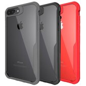 Schutzhülle für iPhone 7 Plus Bumper Cover Case Panzer Hülle Tasche Grau