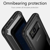 Handy Tasche für Samsung Galaxy S8 Plus Panzer Schutz Hülle Case Cover Silber
