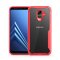 Handy Tasche für Samsung Galaxy A6 Full Panzer Case Schutz Hülle Cover Rot