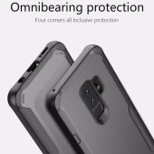 Handytasche für Samsung Galaxy S9 Plus Full Panzer Case Schutz Hülle Cover Rot