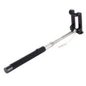 Selfie Stick für iPhone Samsung Sony Huawei Xiaomi LG HTC 23,5cm-105,5cm Schwarz