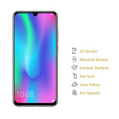 3x Panzerfolie für Huawei Honor 10 Lite ANTI-SCHOCK Displayschutzfolie HD KLAR