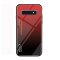 Handy Tasche für Samsung Galaxy S10 Gradient Glas Case Cover Schutz Hülle Rot
