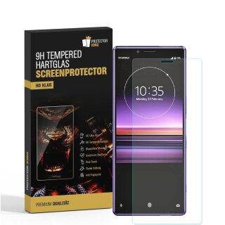 6x 9H Panzerglas für Sony Xperia 1 HD KLAR echtes Tempered Glass Displayschutz Schutzfolie Schutzglas Screen-Protector
