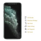 3x Displayschutzfolie für iPhone 11 Pro Max FULL COVER Displayfolie HD ULTRA KLAR