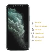 2x Displayschutzfolie für iPhone 11 Pro Max FULL COVER Displayfolie MATT
